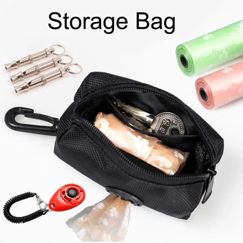 Pet Dog Poop Bag Holder Leash Attachment Adjustable Mini Travel Garbage Bag Dogs Waste Poop Bags Dispenser Pet Cleaning Tools Oasis Select