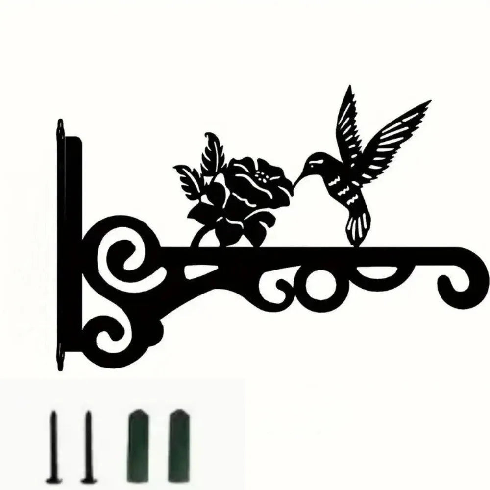 Vintage Metal Wall Plant Hanger – Heavy-Duty Rust-Resistant Hook
