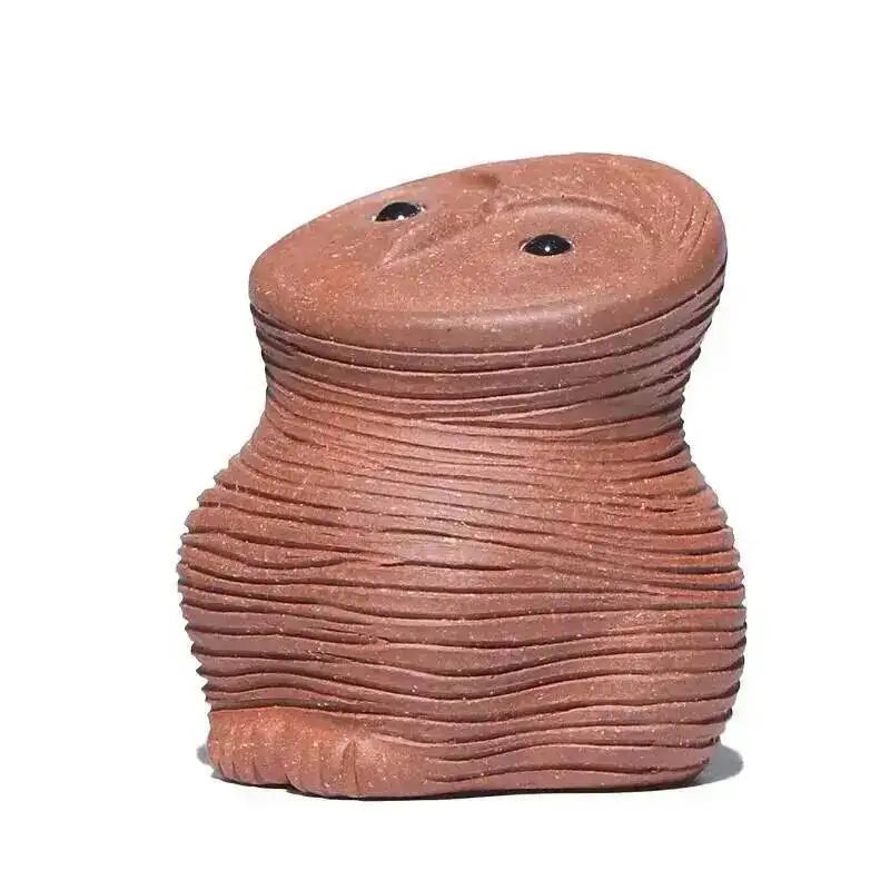 Yixing Zisha Tea Pet Owl Ornament Creative Handmade Sculpture Bird Tea play Tea Ceremony Accessories Ceramic Чаепитие Oasis Select