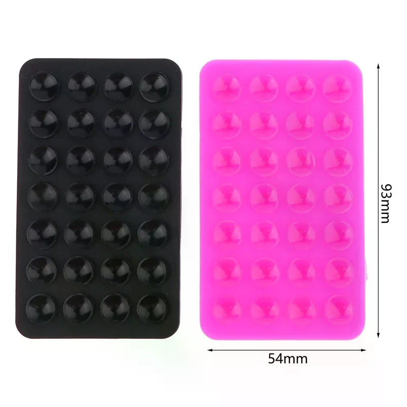 Silicone Suction Pad Double Sided For Mobile Phone Fixture Suction Cup Backed Adhesive Silicone Rubber Sucker Pad For Fixing Oasis Select