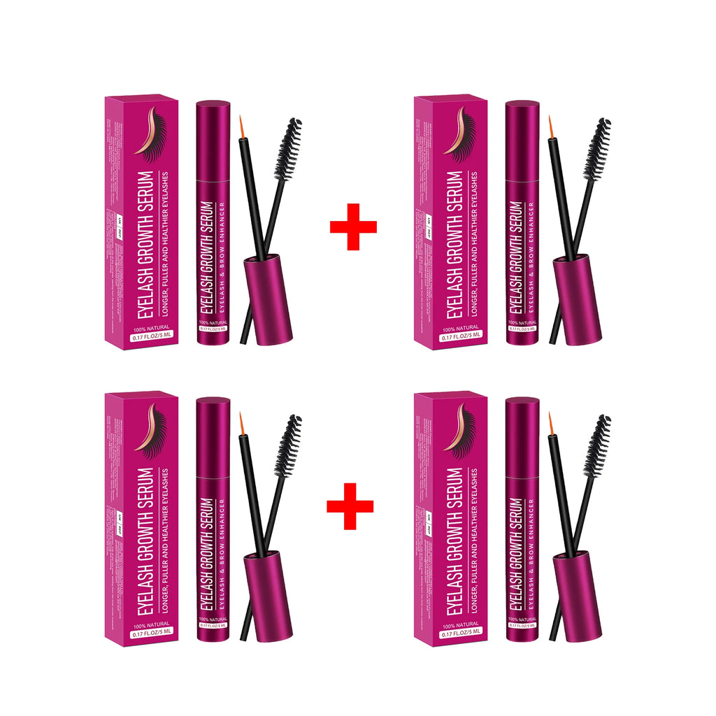 Eyelash Serum for Promote Eyelash Growth Enhancer Longer Fuller Thicker Natural Curling Lengthening Lash Makeup Eye Care Product Oasis Select 4 X 5ml boxed