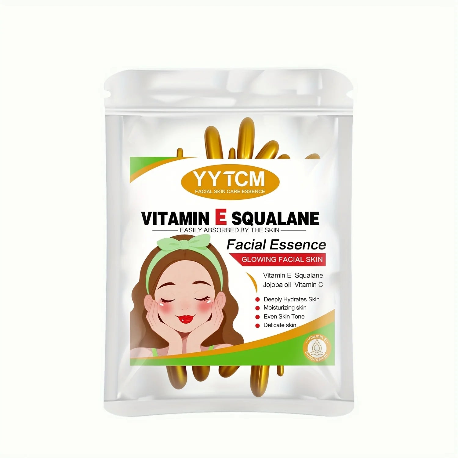 Vitamin E deep moisturizing capsule essence, deep moisturizing and brightening skin essence (0.4gx30 capsules)/bag -1 bag Oasis Select 1 bag 0.4gx30capsules