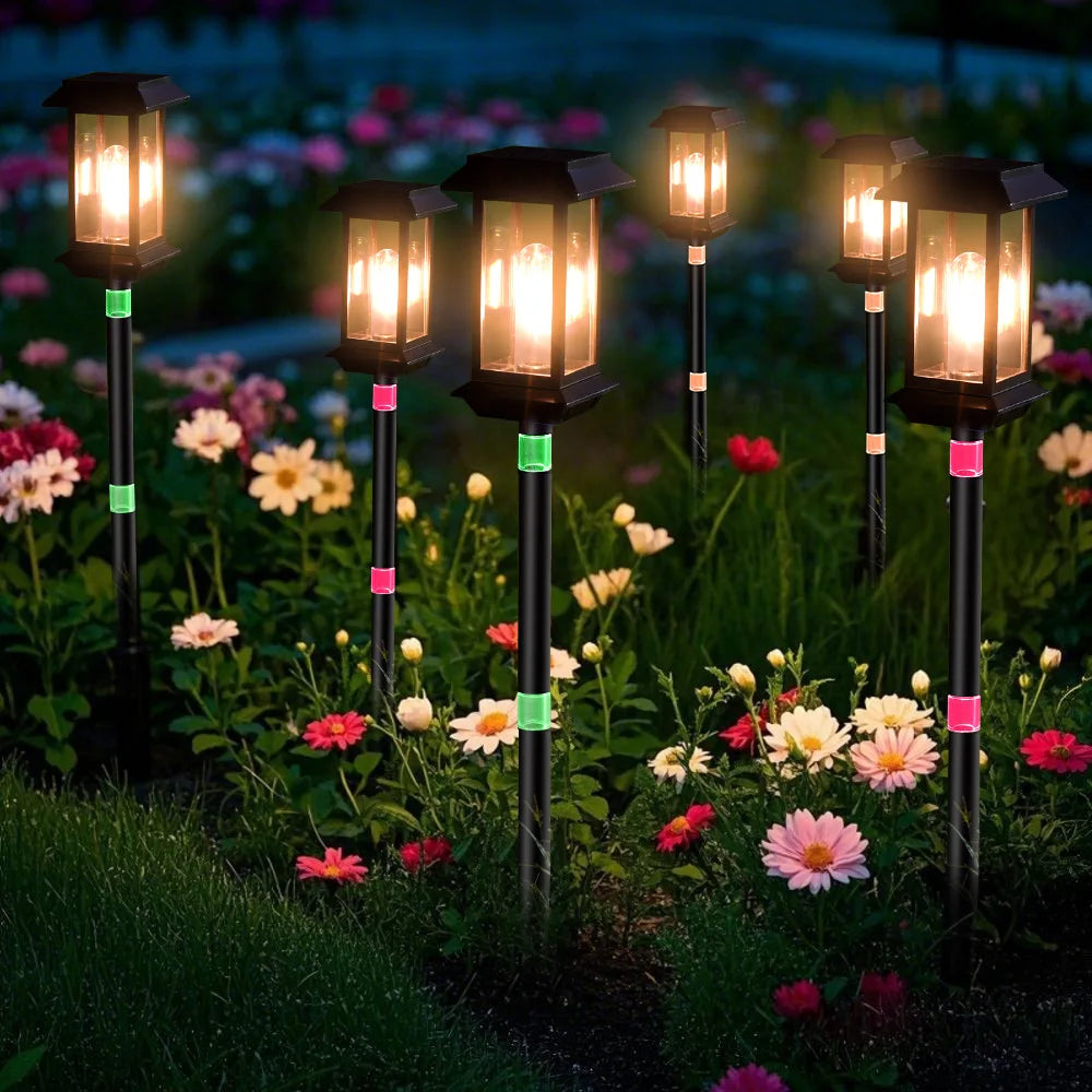 Solar Lamps, Outdoor Garden Lamps, Household Waterproof Garden Tungsten Filament Lawn Insert Lamps, Outdoor Atmosphere Oasis Select