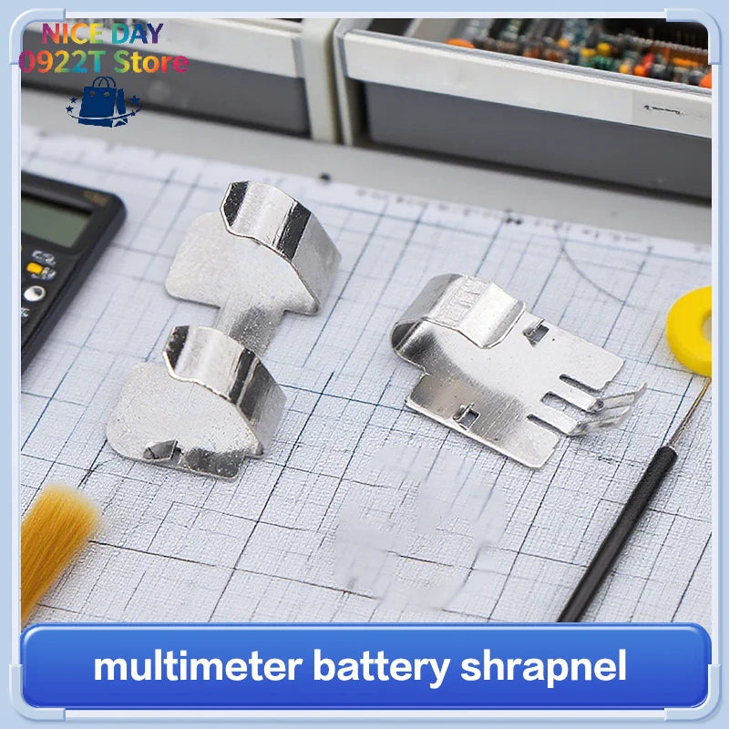 For 101 106 107 Multimeter 302+ 303 305 324 Clamp Meter Replacement Multimeter Battery Shrapnel Contact Piece@#X Oasis Select