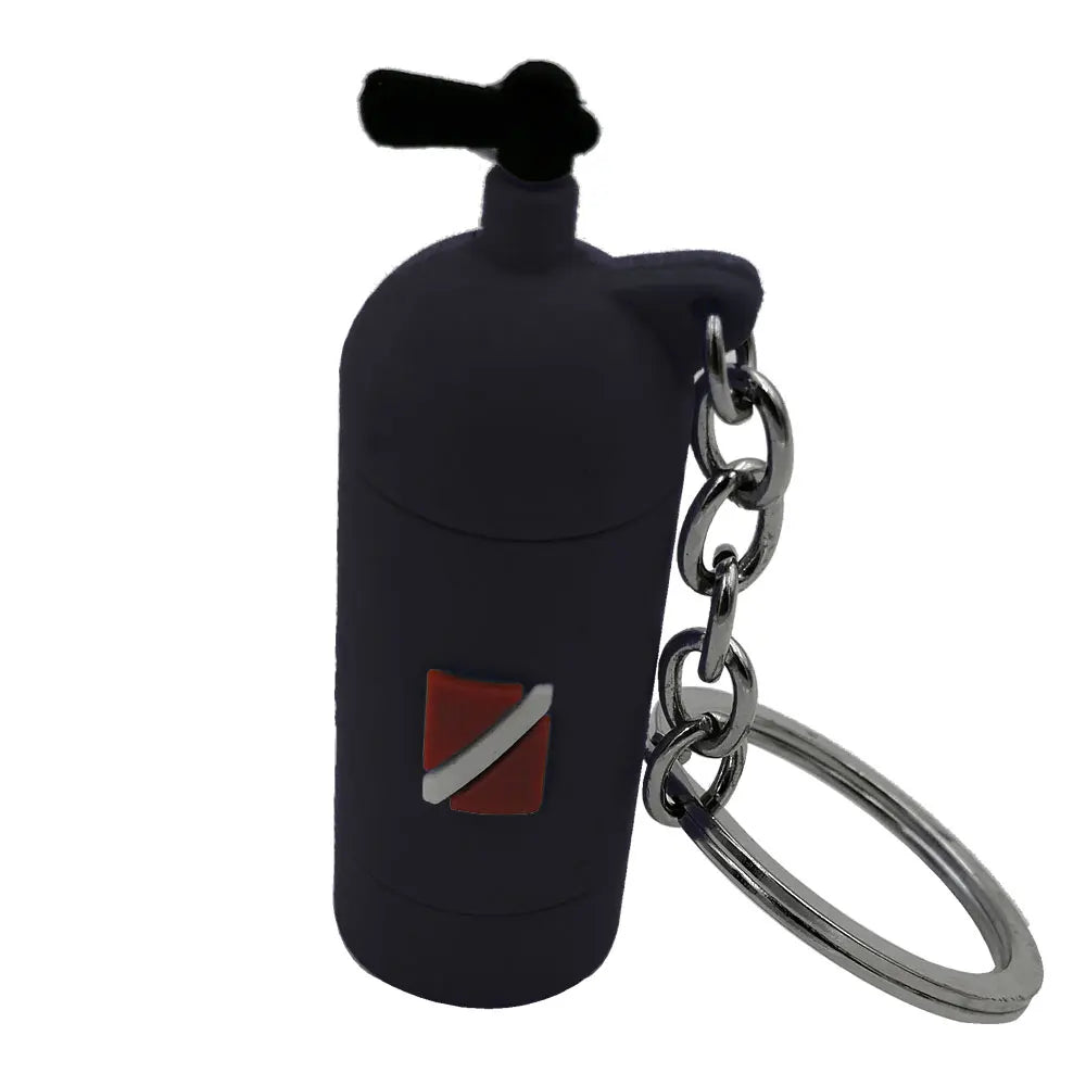 5Colors Mini Scuba Air Tank Mini Cylinder Bottle Keychain Key Ring Diver Diving Gift Oasis Select Black