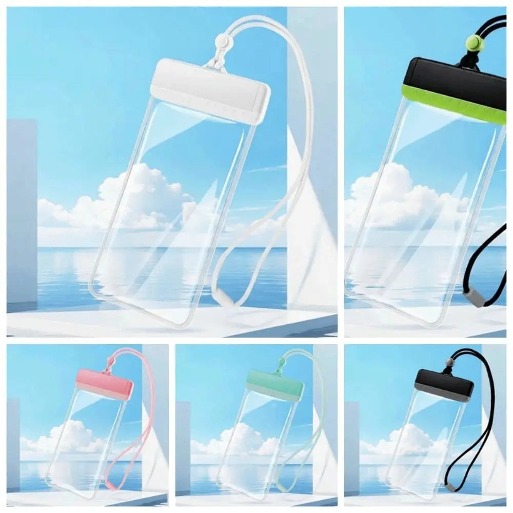 Adjustable Strap Waterproof Phone Pouch Sealed Lightweight Crossbody Dry Bag Contrasting Colors Large Capacity PVC Storage Pack Oasis Select
