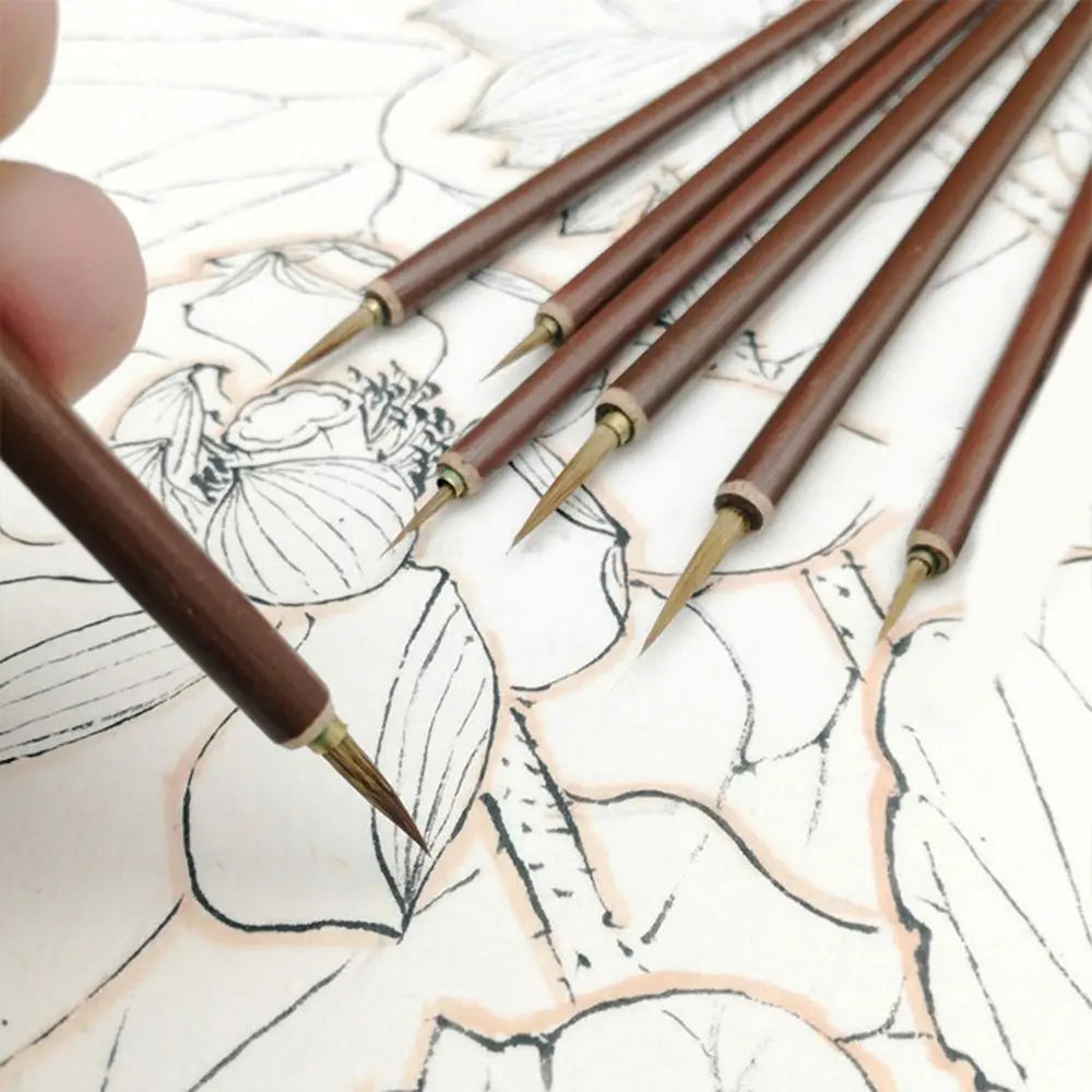 Calligraphy Brush Pen Set – 3 Pcs Weasel Hair Hook Line Pens