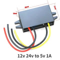 12V 24V to 5V 50A-1A Step Down Voltage Converter Voltage Reducer DC Converter Regulator 12 Volt to 5 Volt Buck Power Supply Oasis Select 12v 24v to 5v 1A 12V 24V 5V|CN