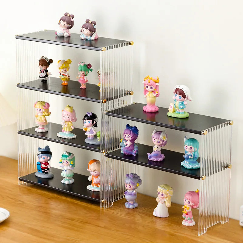 Blind box display stand Figure display case POP MART Lego doll building block storage desktop acrylic storage box Oasis Select