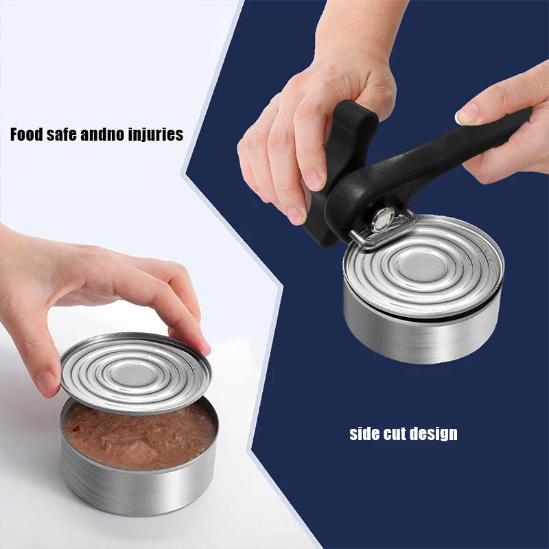 Manual Safety Can Opener Stainless Steel Can Knife Household Single-Handle Side Multi-Functional Can Opener Oasis Select