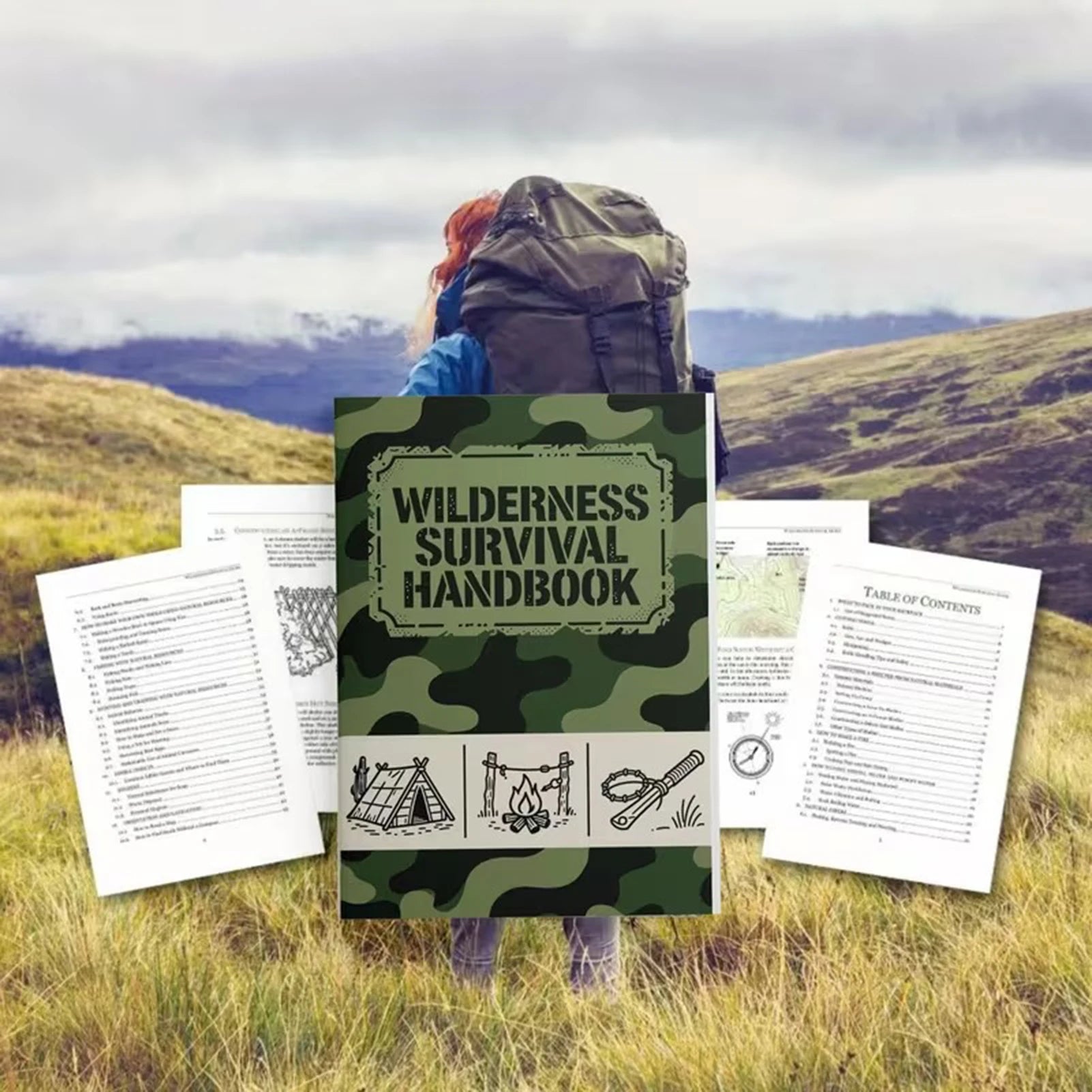 Wilderness Survival Notebook & Outdoor Guide for Adults