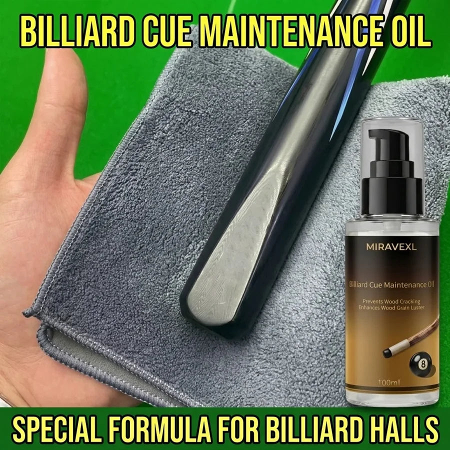 Pool Cue Shaft Oil Conditioner Snooker Cue Care Liquid Smooth Protection Waterproof Anti-deform Wood Polish Oil Billiard Supply Oasis Select