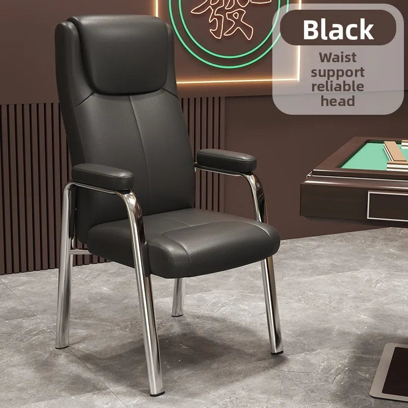 Mahjong chair chess room special high backrest chair comfortable sedentary home chess and card sofa chair mahjong table Oasis Select PURPLE