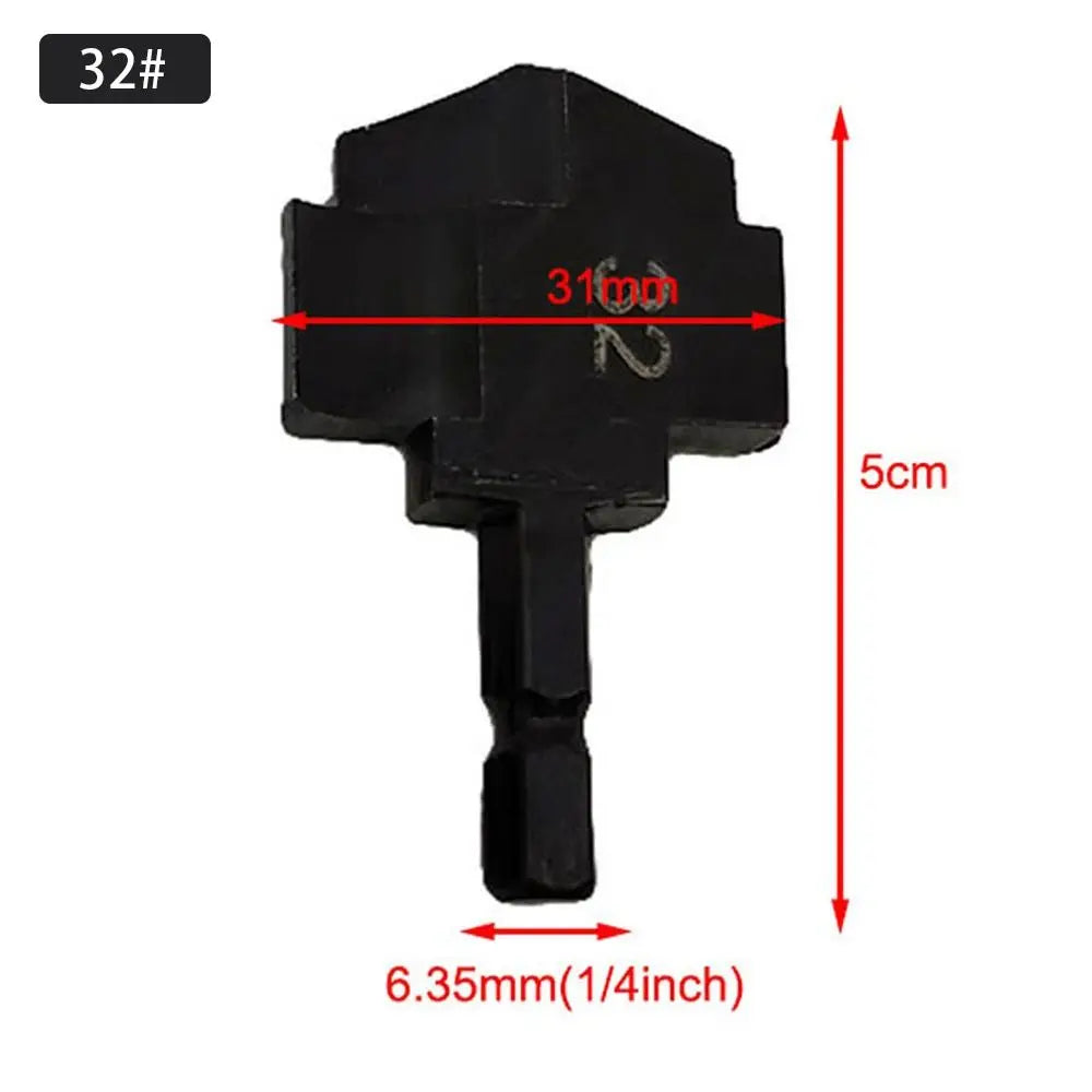 1/3Pcs Water Pipe Expansion PPR Lifting Stepped Drill Bit For Plumber Repairing Hexagon Shank Step Drill 6.35mm Oasis Select 32-24-31-