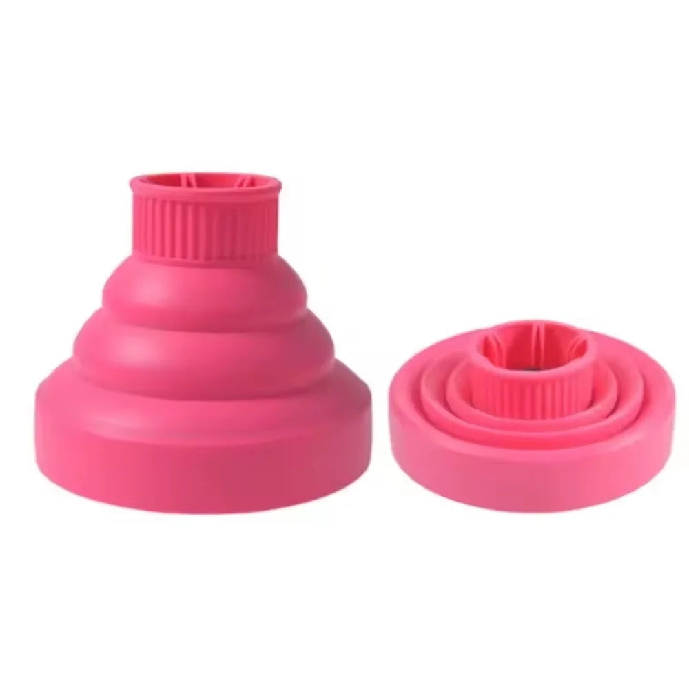 Silicone Hair Dryer Curl Diffuser – Foldable & Universal Fit Hair Dryer Diffuser Oasis Select Pink