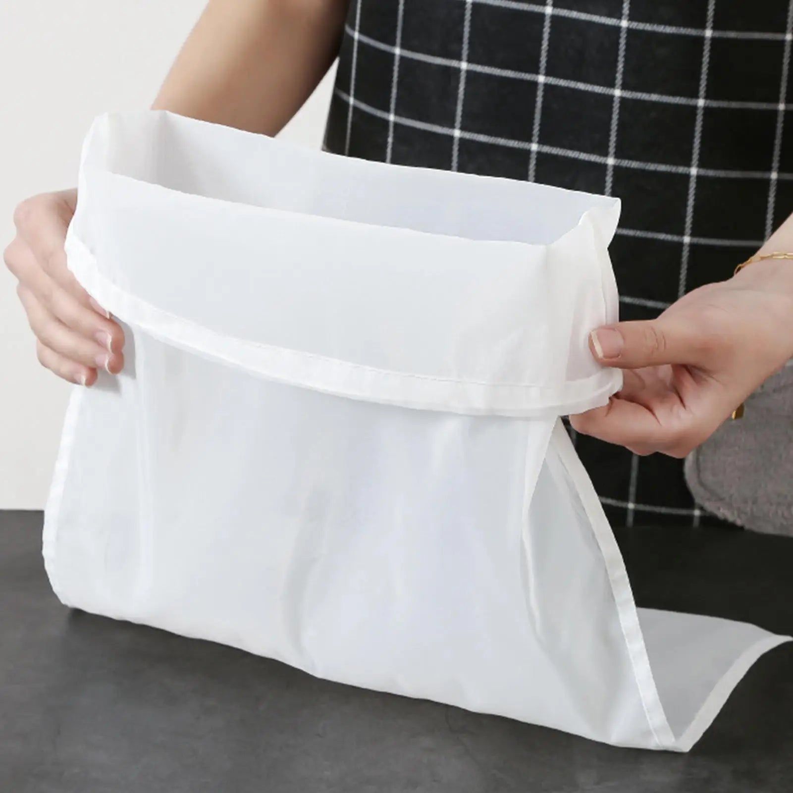 Mesh Strainer Bag 200 Mesh Filter Squeeze Water Bag Nut Milk Net Yogurt Tea Beer Food Filter Strainers Mesh Kitchen Strainer Bag Oasis Select