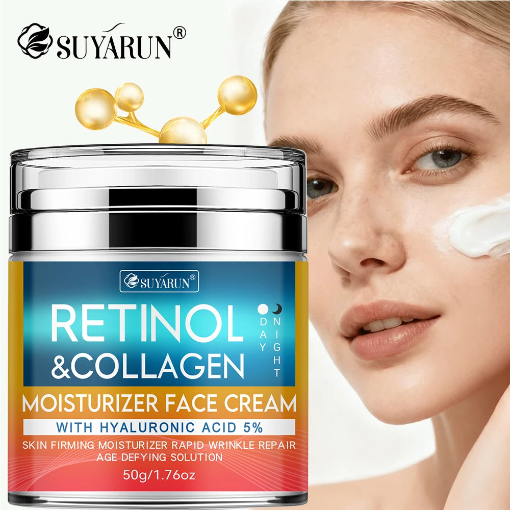 SUYARUN Retinol & Collagen Face Cream – Firming Moisturizer Face Moisturizer Cream Oasis Select