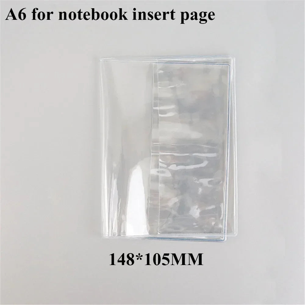 Waterproof PVC Transparent Protective Sleeve for A6 A5 Notebook Journal Planner Book Diary Protects Cover Office Supplies Oasis Select A
