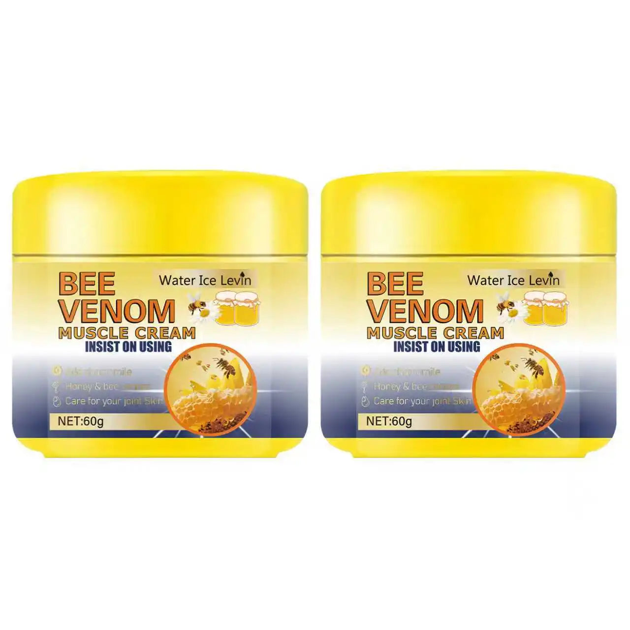 Bee Venom Muscle & Joint Cream – Cooling Warming Neuropathy Relief Muscle Relief Cream Oasis Select Orange 60g