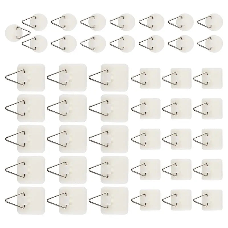 LIKE WISH 45Pcs Adhesive Picture Frame Foam Board Picture Hanger For Wall Art Photo Frame Bathroom Closet Kitchen Home Door Oasis Select