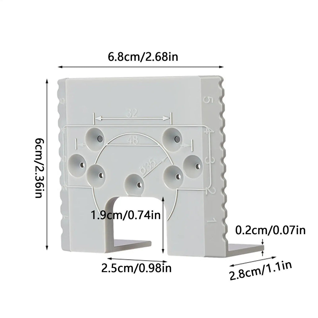 1PC Magnetic Cabinet Door Hinge Spacer With Scale Gap Alignment Tool For Cabinet Door Installation Magnetic Hinge Jig Tool Oasis Select