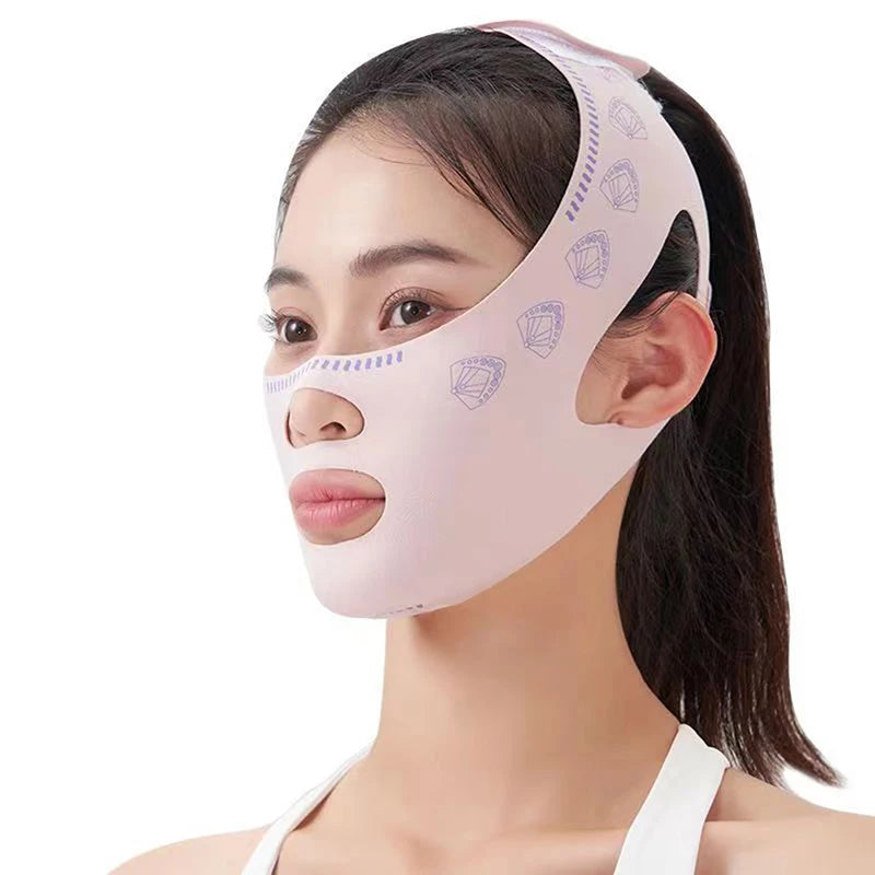 Breathable V Face Band Cheek Lift Up Face Thin Mask Reduce Double Chin V Line Face Shaping Bandage Anti Wrinkle Face Bandage Oasis Select 1pcs