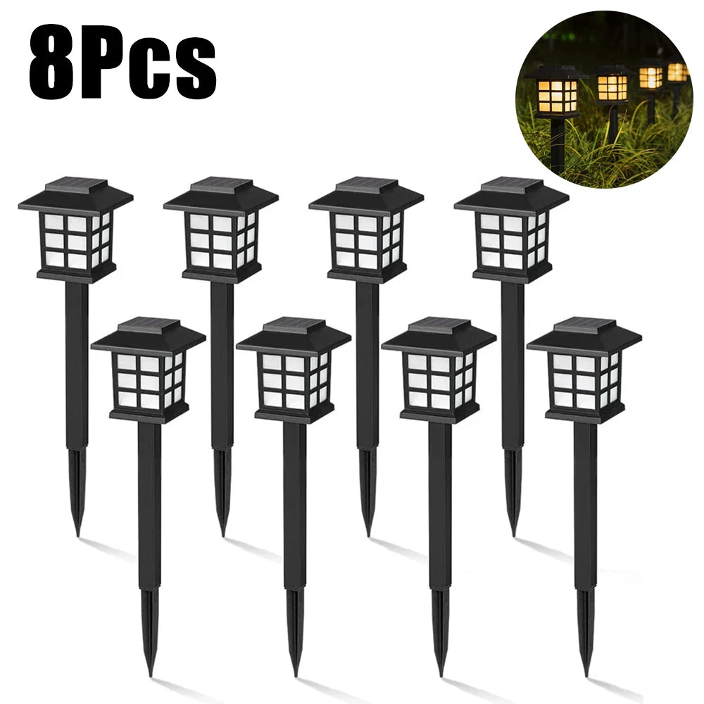 Solar LED Pathway Lights Outdoor IP65 Waterproof Garden Stake