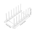 Dish Drying Rack Countertop Plate Holder Kitchen Organizer White Plastic Drainer Stand Colander Bowl Produce Washing Basket Oasis Select size L
