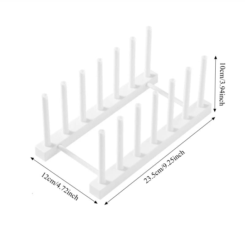 Dish Drying Rack Countertop Plate Holder Kitchen Organizer White Plastic Drainer Stand Colander Bowl Produce Washing Basket Oasis Select size L