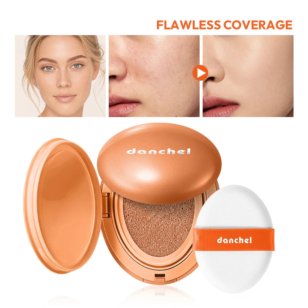 Semi-matte Air Cushion Foundation Long-Lasting Flawless Coverage Transfer-Proof Foundation Cosmetics Lightweight Woman Makeup Oasis Select