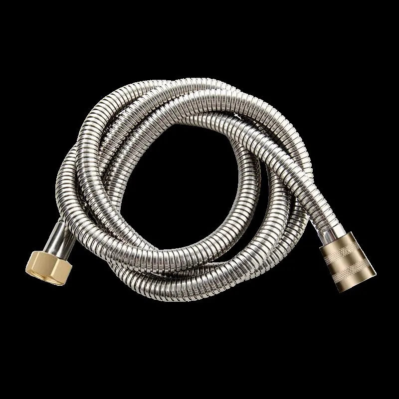 1.5/2/3M Brass Head Stainless Steel Flexible Shower Hose Long Bathroom Extension Plumbing Pipe Pulling Tube Bathroom Accessories Oasis Select