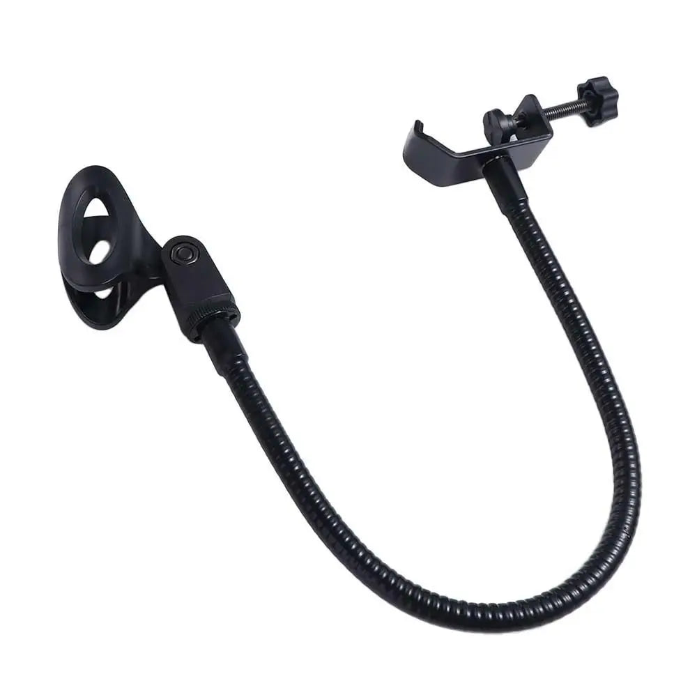 Iron Desk Mic Stand Universal Hose Shelves with Heavy Duty Desk Clamp Microphone Stand Mic Clip Holder Mic Arm Desk Mount Oasis Select