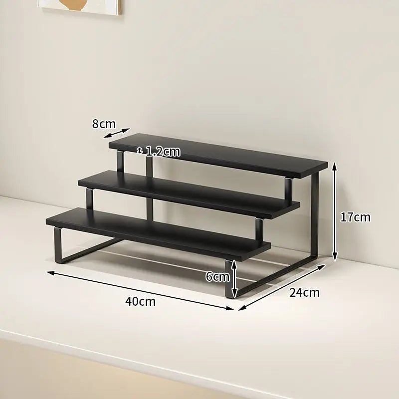 Solid Wood Desktop Ladder Shelf | Display & Storage Rack