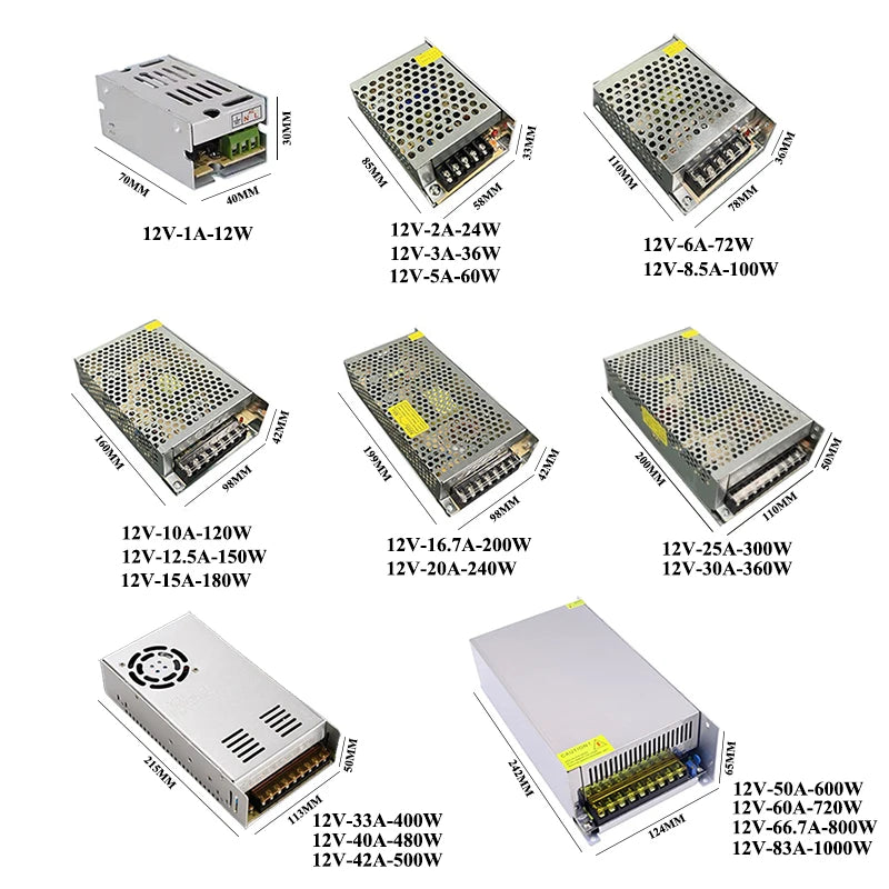 AC 220V 110V TO DC 5V 12V 24V 36V 48V Power Supply 1A 2A 3A 5A 10A Transformers AC 220 110 V TO DC 5 12 24 36 48 V Power Supply Oasis Select