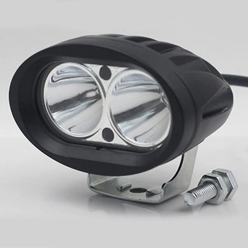 20W Oval LED Spotlight 12-85V | Off-Road & Motorcycle Work Light