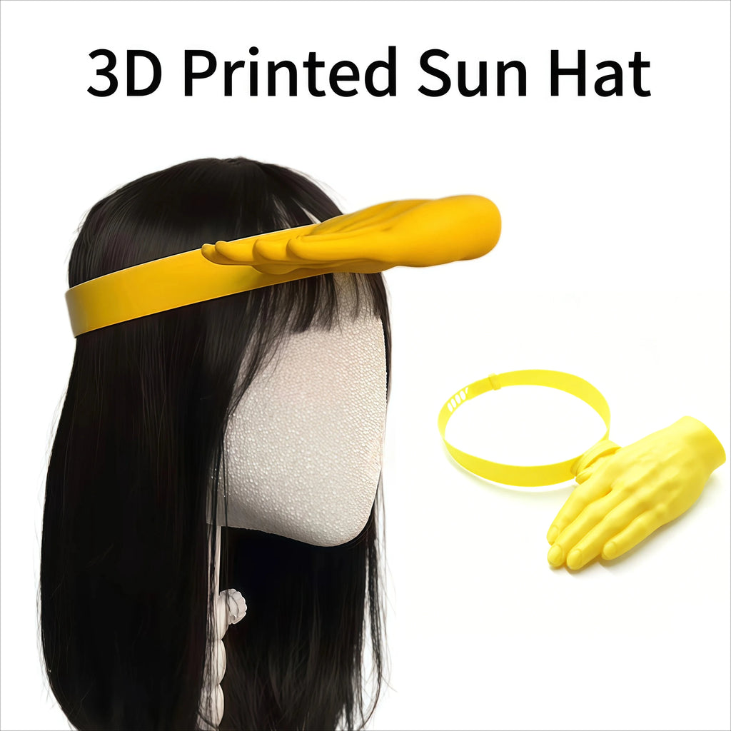 Hand-Shaped Sun Visor Funny Sun Hats Plastic Adjustable Hats Outdoor Stadium Spectator Beach Party Travel Summer Party Accessory Oasis Select