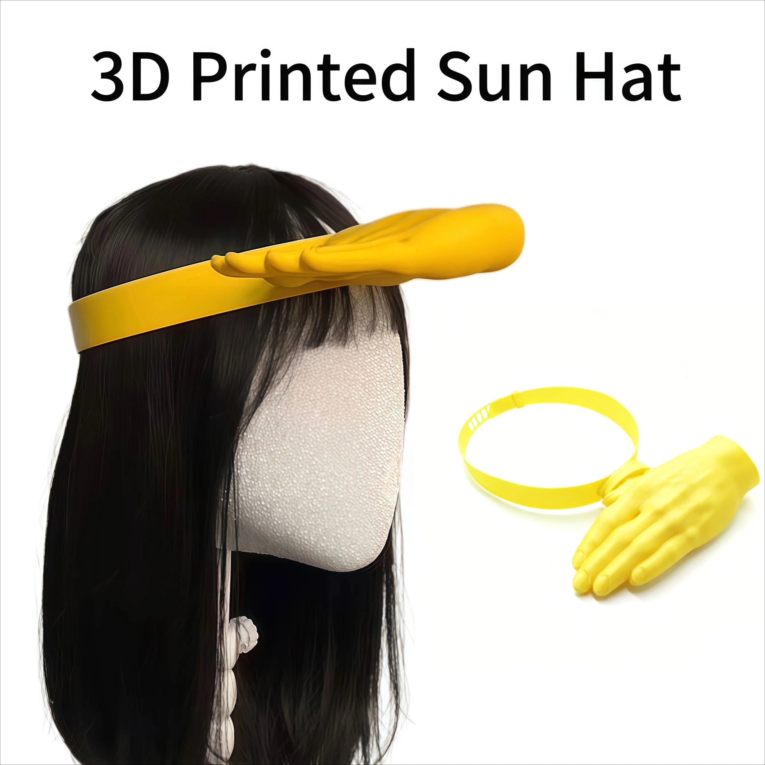 Hand-Shaped Sun Visor Funny Sun Hats Plastic Adjustable Hats Outdoor Stadium Spectator Beach Party Travel Summer Party Accessory Oasis Select