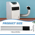 Pipe Hvac Insulated Wrap Portable Ac Hose Insulation Sleeve Ac Hose Cover Air Conditioner Exhaust Pipe Insulation Cover for Home Oasis Select Grey