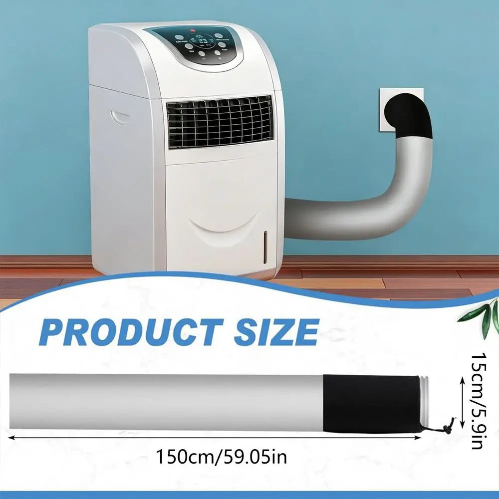 Pipe Hvac Insulated Wrap Portable Ac Hose Insulation Sleeve Ac Hose Cover Air Conditioner Exhaust Pipe Insulation Cover for Home Oasis Select Grey