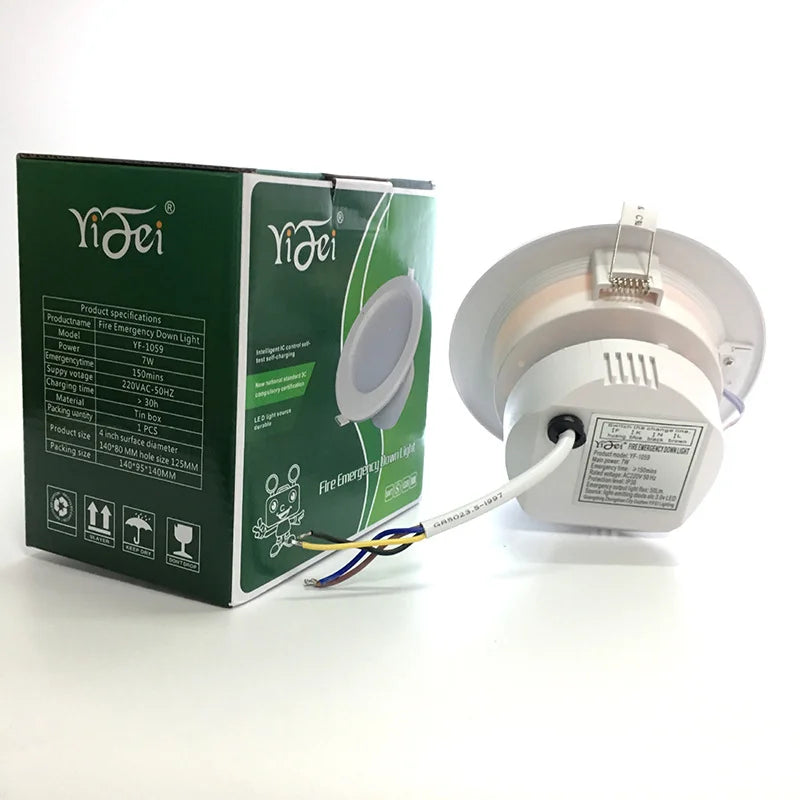 LED Emergency Downlight Battery Backup 90min Recessed Ceiling