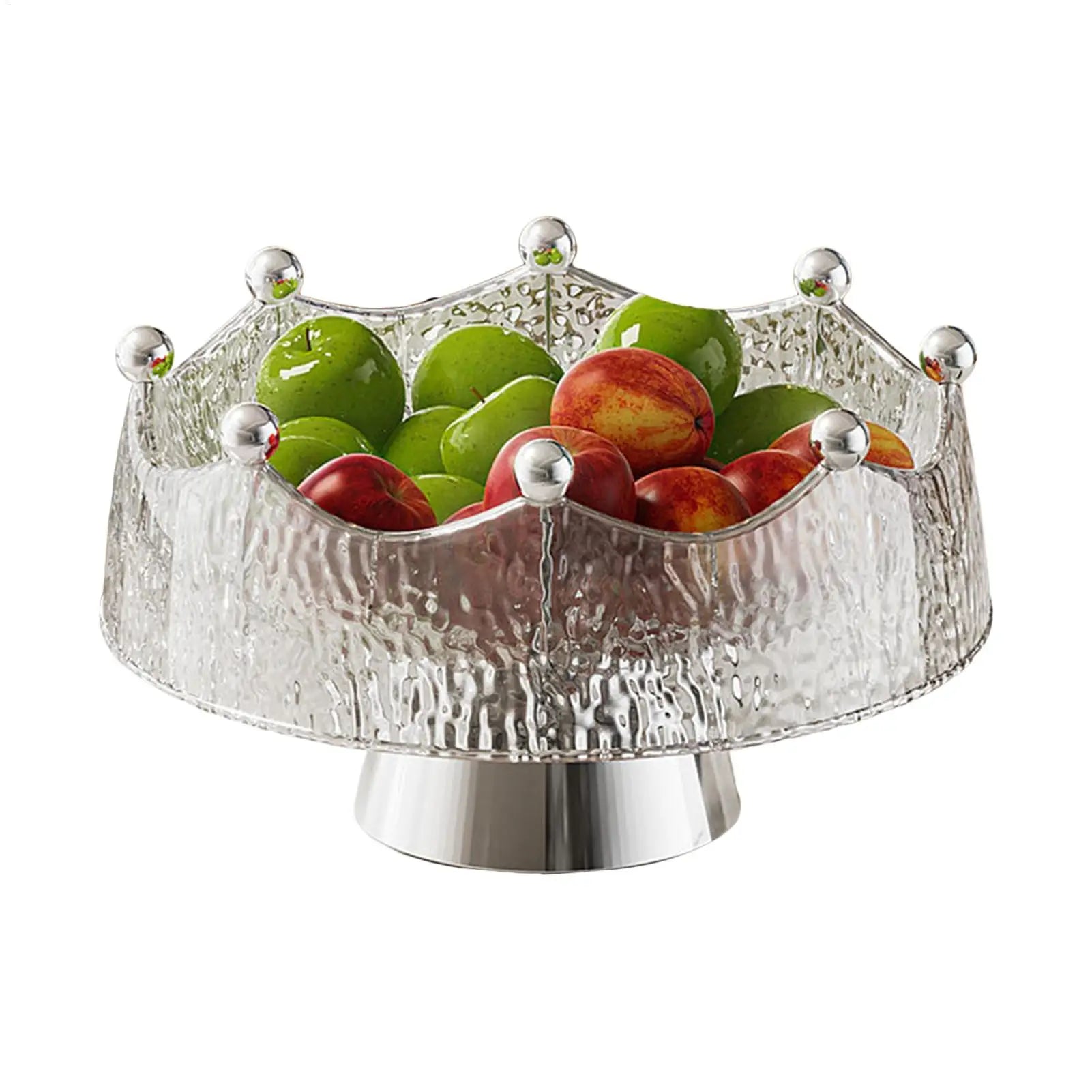 Fruit Bowl Luxury Serving Tray Fruit Bowl with Forks Golden Table Decoration Multifunctional Candy Dish home Table Decor Oasis Select