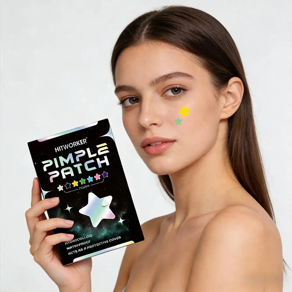 560 Acne Patches - Gentle and non-irritating, covers acne and blemishes - 280 Star Shape Multi-Color Concealer Patches Daily fa Oasis Select