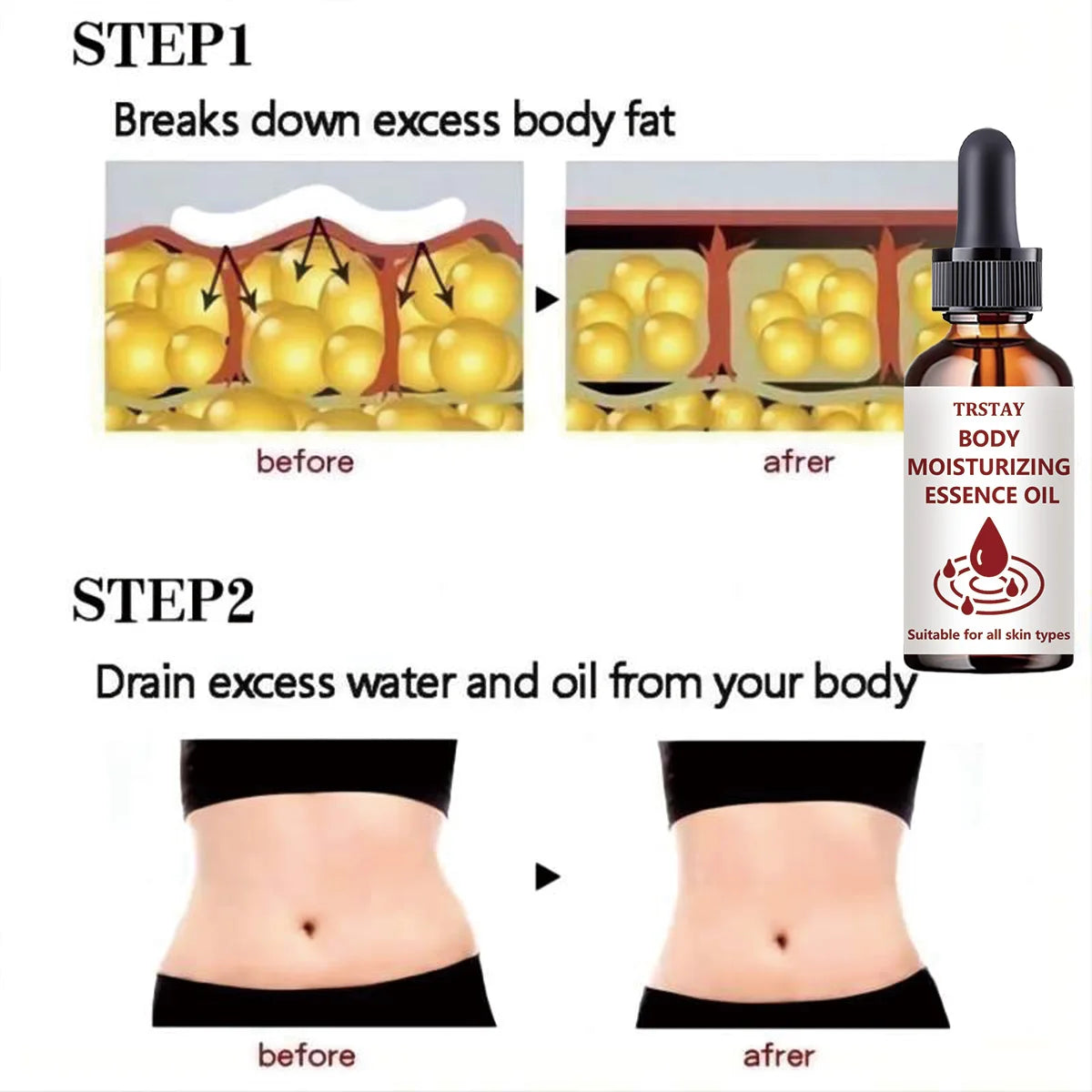 Ginger Slimming Firming Body Massage Oil – Waist & Belly