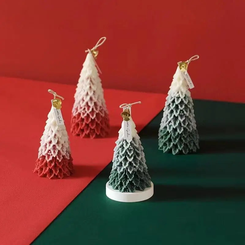 Christmas Tree Candles, Scented Candles High-quality Appearance Gifts Fresh Souvenirs Carved Candles Cedar Oasis Select