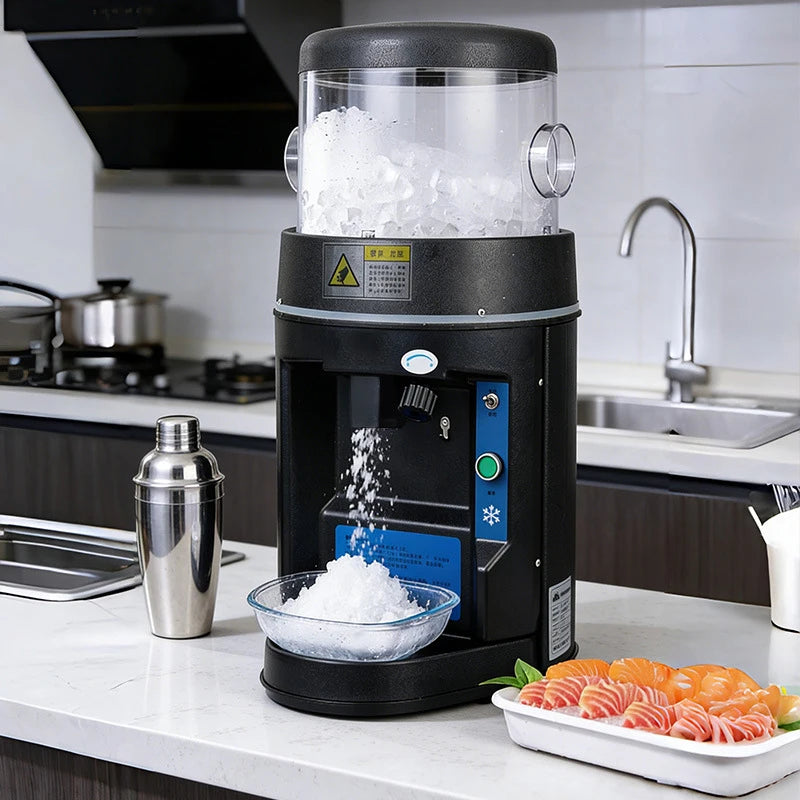 Commercial 600W Shaved Ice Machine – 10KG/Min, 220V | LZHZXY