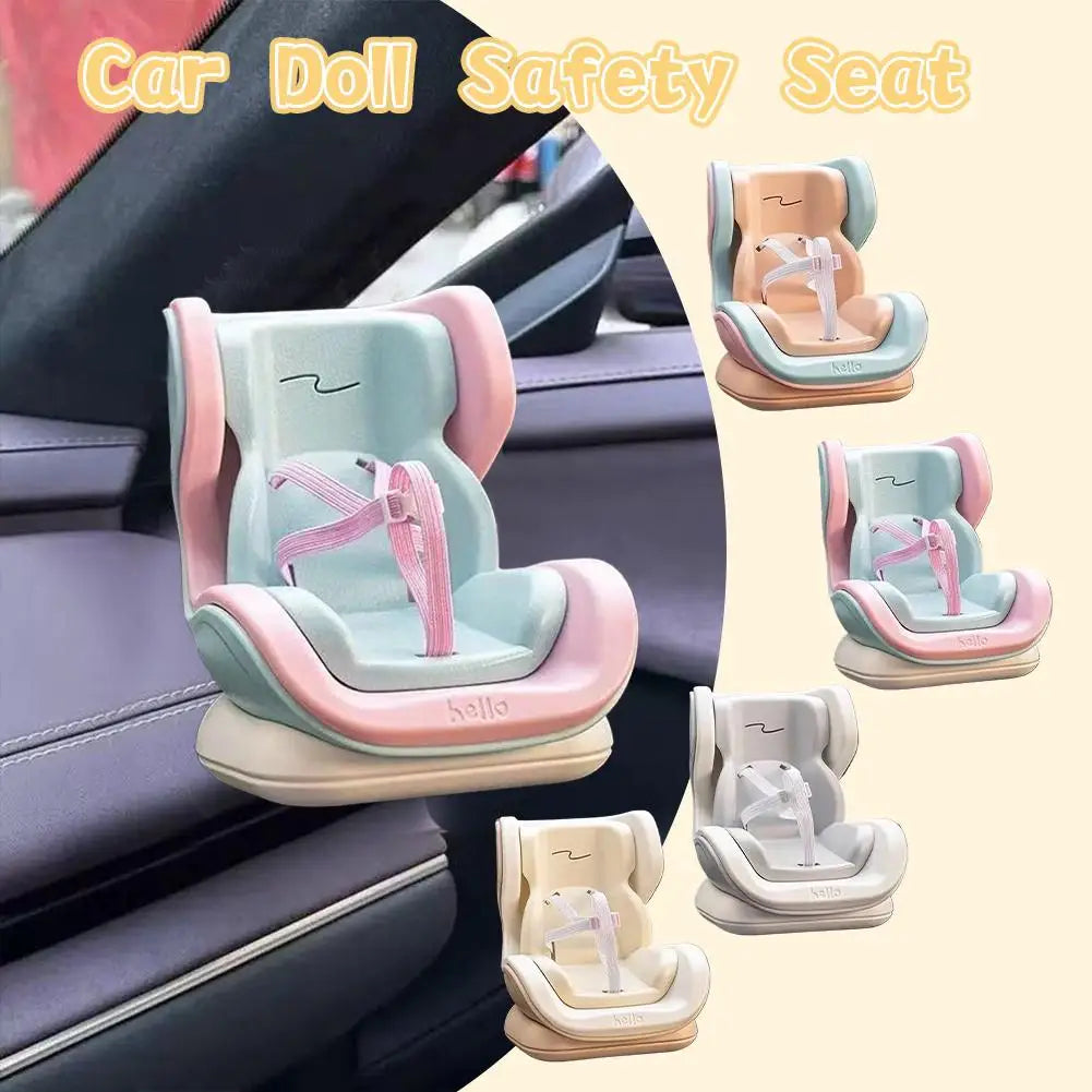 Kawaii Mini Car Seat Doll Accessory – Cute Interior Decor