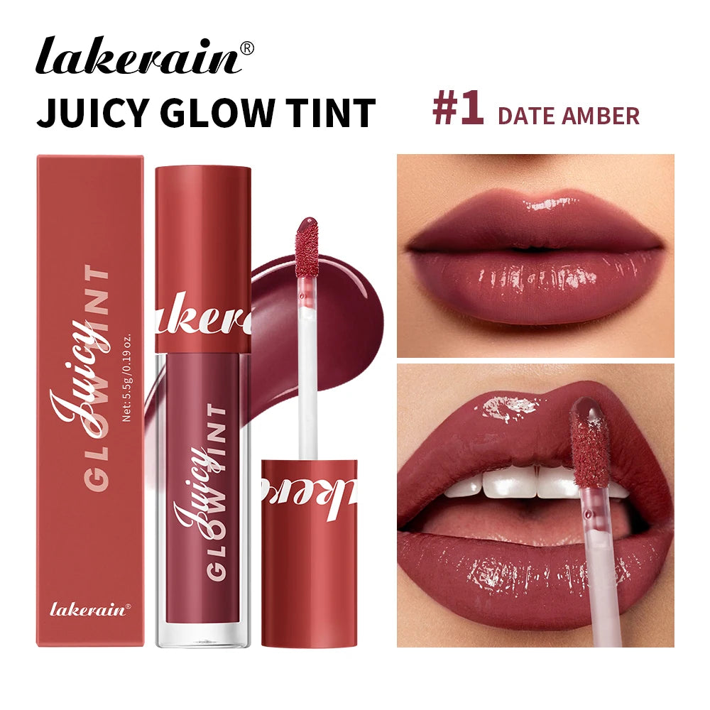 ibcccndc Mirror Lip Gloss Tint – Long-Lasting & Moisturizing Lip Gloss Oasis Select 01 Date Amber