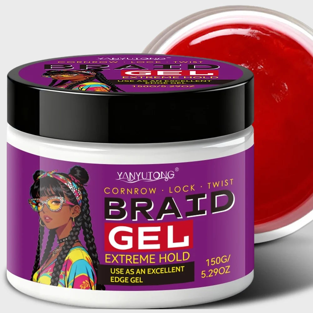 Styling Broken Hair Braiding Gel, Carbom Formula, Edge Control Twisting Gel Tame Frizz & Edges, Braiding Gel, Hailine Control, Oasis Select 1 pcs