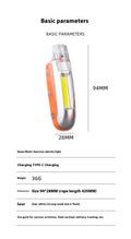 COB Strong Light Whistle Light Creative Shape Key Chain Pendant Portable Led Flashlight Oasis Select LY008