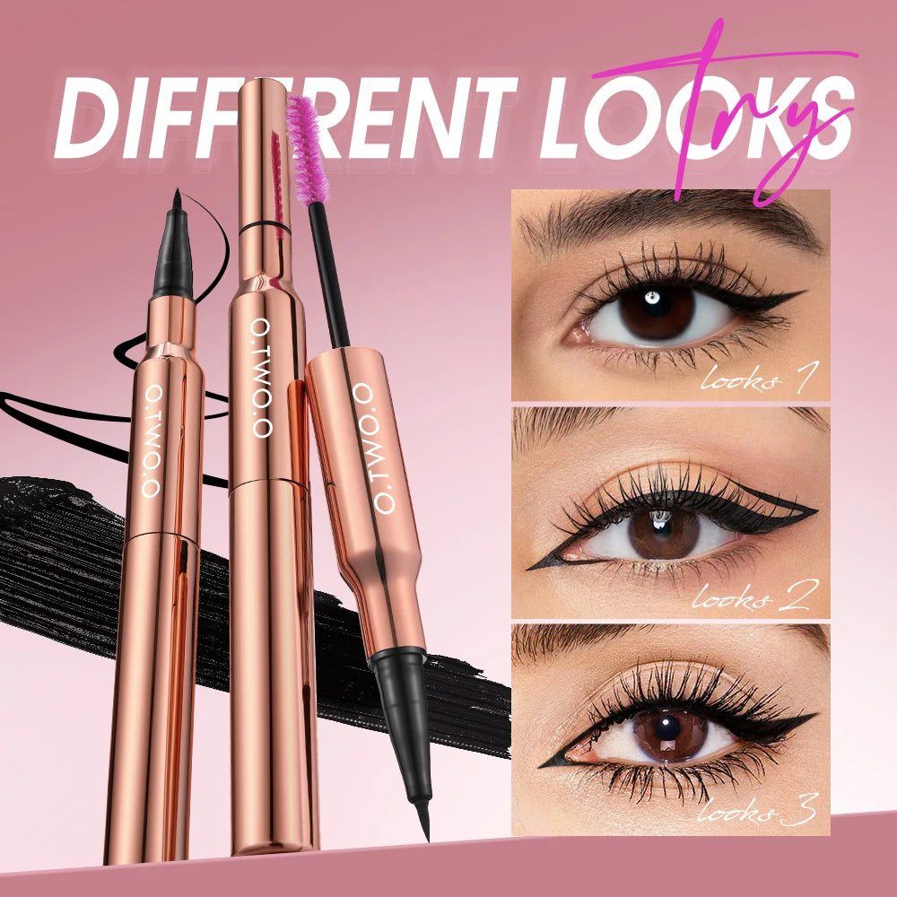 O.TWO.O Waterproof Liquid Eyeliner – Ultra Fine 12-Hour Black